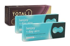 DAILIES Total 1 (30 φακοί) + Lenjoy 1 Day Air+ (10 φακοί)